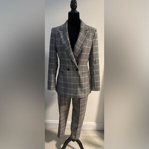 H&M Plaid suit